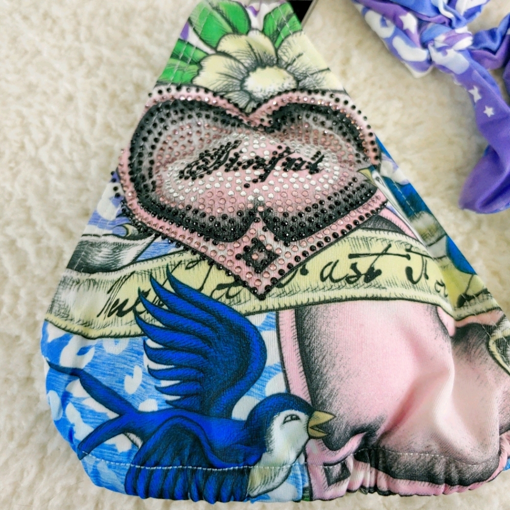 🔴SOLD OUT🔴 Sinful by Afflictions RARE Tropic Bikini Top  Size Large - Picture 7 of 9